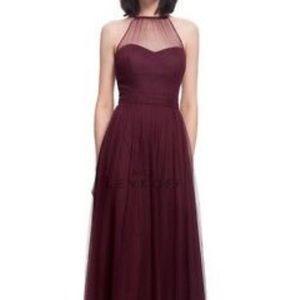 Bill Levkoff Burgundy Wine Gown. Size 0.